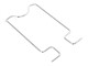 Armature / pince / clapet de porte bagage crhome, vélomoteurs PONY & Cilo Cross 521
