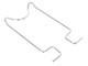 Armature / pince / clapet de porte bagage crhome, vélomoteurs PONY & Cilo Cross 521