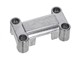 Pontet/fixation de guidon, argenté, Pony Cilo cross 521 / GTX 521