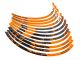 Liseret de jante Kit déco jantes Stage6 orange - noir