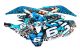 Kit déco graphique Stage6 bleu-noir, moto Yamaha DT50 / MBK X-Limit