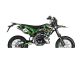 Kit sticker déco STAGE6, moto 50cc Beta RR vert - noir