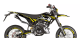 Kit sticker déco STAGE6, moto 50cc Beta RR jaune - noir
