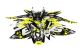 Kit sticker déco STAGE6, moto 50cc Beta RR jaune - noir