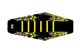 Housse de selle Stage6 Full Covering jaune-noir, moto 50cc Rieju MRT