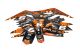 Dekorkit Verkleidung Stage6 Derbi 50 DRD X-Treme Euro 4 orange - schwarz