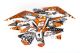 Kit déco stickers Stage6 moto Derbi 50 DRD X-Trem Euro 4 orange - blanc