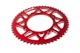 Couronne Stage6 alu 53 dents type 420 CNC rouge, moto 50cc Beta RR