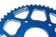Couronne Stage6 alu CNC bleu 53 dents type 420, moto 50cc Rieju MRT