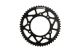 Couronne Stage6 alu 53 dents type 420 CNC noir, moto 50cc Derbi Senda DRD Pro / Racing