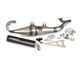 Pot d'échappement Stage 6 Pro Replica MK2 Noir (CE), Minarelli horizontal, laque transparent
