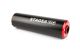 Silencieux Stage6 50 - 80cc passage gauche noir / rouge