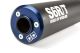 Silencieux Stage6 R/T 80 - 100cc passage droit noir / bleu