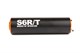 Silencieux Stage6 R/T 80 - 100cc passage droit noir / orange