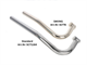 Flammenrohr Sachs 503 AB, 28mm , Flansch geschraubt