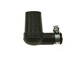 Kerzenstecker Silikon schwarz