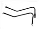 Paire de repose pieds de chassis, Puch Maxi S replica, noir