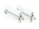 Pedal-Set Weiss, Solex / Universal (Paar) Gewinde M14x1.25