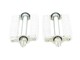 Pedal-Set Weiss, Solex / Universal (Paar) Gewinde M14x1.25