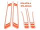 Kit déco/autocollants Puch orange, gauche + droit