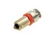 Ampoule de phare à LED's 12V (BA9S), à clipser, ROUGE