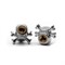 Paire bouchons valve tête de morts (2 pcs) chromés