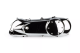 Couvercle de variateur chromé scooter Peugeot vertical