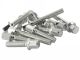 Motordeckel Schraubenset Minarelli, aluminium, silber eloxiert