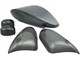 Blinkergläser und Rücklicht STR8, MBK Nitro / Yamaha Aerox (ab Bj. 1999-2012), carbon-look