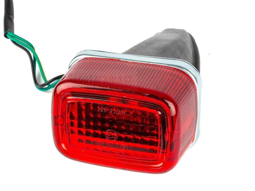 Feu Stop Universel Pour Moto Vintage – Avec Support Plaque, Alliage Aluminium, Compatible GY6