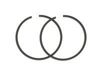 Segments Polini 43 x 1,5mm Piaggio