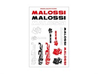 Autocollant Malossi noir/blanc/rouge Autocollant Malossi noir/blanc/rouge