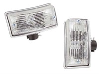Paire de clignotants VESPA PX 125-200cc E/T5, AVANT (gauche et droit), transparents Paire de clignotants VESPA PX 125-200cc E/T5, AVANT (gauche et droit), transparents