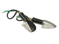 Paire de clignotants avant / arrière et gauche / droite, blanc homologué CE (2pcs)