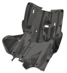 Verschalung Beinschutz Yamaha Aerox/MBK Nitro, carbon