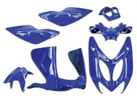 Kit carrosserie TNT 7pcs, scooter Yamaha Aerox / MBK Nitro, bleu métalisé