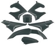 Kit carrosserie 7pcs, moto 50cc Derbi Senda DRD/XTREM 2003, noir Kit carrosserie 7pcs, moto 50cc Derbi Senda DRD/XTREM 2003, noir