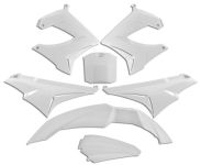Verkleidungskit 7-Teilig Derbi Senda DRD/XTREM 2003, Weiss Verkleidungskit 7-Teilig Derbi Senda DRD/XTREM 2003, Weiss