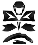 Kit carrossrie/plastique 8pcs, motoCPI SM/SMX 50 2008 -> noir Kit carrossrie/plastique 8pcs, motoCPI SM/SMX 50 2008 -> noir