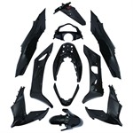 Kit carrosserie noir brillant (11pcs), Honda PCX 125, 2014-2016