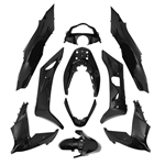 Kit carrosserie noir brillant (10pcs), Honda PCX 125, 2014-2017 Kit carrosserie noir brillant (10pcs), Honda PCX 125, 2014-2017