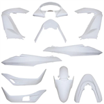 Kit carrosserie blanc brillant (10pcs), scooter Honda PCX 125, 2010-2013 Kit carrosserie blanc brillant (10pcs), scooter Honda PCX 125, 2010-2013