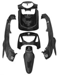 Kit carrosserie (6pcs), HONDA SH 125cc 2001-2004, NOIR