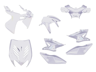 Kit carrosserie Replay BLANC 8 pièces MBK Nitro/Yamaha Aerox