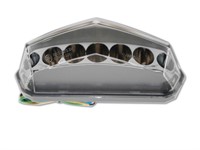 Feu arrière à LED, avec clignotants, moto DERBI Senda DRD /X-treme/RS2, homologué CE Feu arrière à LED, avec clignotants, moto DERBI Senda DRD /X-treme/RS2, homologué CE