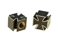 Bouchons de valve crois de malte "Iron-Cross" noir (2 pcs) Bouchons de valve crois de malte "Iron-Cross" noir (2 pcs)