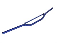 Guidon cross aluminium avec barre de renfort, bleu anodisé, 81cm