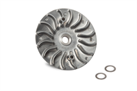 Joue fixe turbine de variateur Ø129 Malossi Ventilvar 2000, scooter Honda SH 125/150cc