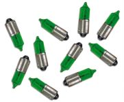 Ampoule BA9S à baillonnette 12V/23W, vert Ampoule BA9S à baillonnette 12V/23W, vert