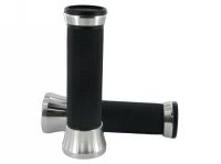 Lenkergriffe STR8 CNC, schwarz / aluminium Lenkergriffe STR8 CNC, schwarz / aluminium